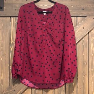 EUC Women’s Merona Polyester Blouse XL